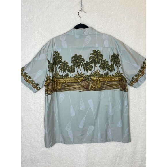 Bishop Street Apparel Hawaiian Shirt Mens Size 2XL Floral Made in Hawaii Cotton - Picture 7 of 9